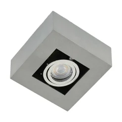 Arcchio spotlight Vince, 14 x 14 cm, sølv, metal, GU10