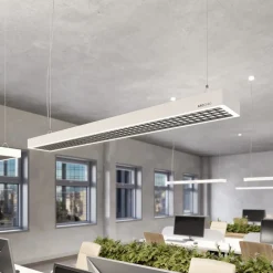 Arcchio Susi LED-kontorhængelampe, hvid, 120 cm, 4.000K, DALI