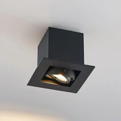 Arcchio Taneja indbygningslampe, 1 lyskilde, sort