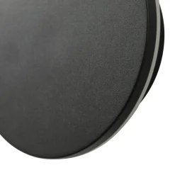 Arcchio udendørs LED-væglampe Gravo, Ø 16 cm, sort, IP65
