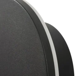 Arcchio udendørs LED-væglampe Gravo, Ø 16 cm, sort, IP65