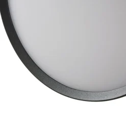 Arcchio udendørs LED-væglampe Gravo, Ø 25 cm, sort, IP65