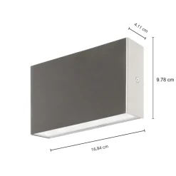 Arcchio udendørs LED-væglampe Karline, 1060 lm, stål, IP65