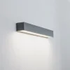Arcchio udendørs LED-væglampe Lengo, 50 cm, 1 lyskilde, grå, CCT