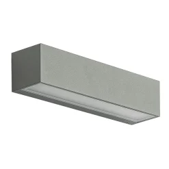 Arcchio udendørs LED-væglampe Lengo, 25 cm, 1 lyskilde, grå, CCT
