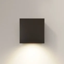 Arcchio udendørs LED-væglampe Tassnim, 12 cm, antracit, IP65