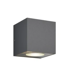 Arcchio udendørs LED-væglampe Tassnim, 12 cm, antracit, IP65