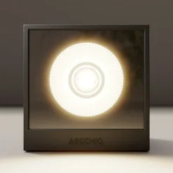 Arcchio udendørs LED-væglampe Tassnim, 12 cm, antracit, IP65