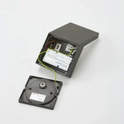 Arcchio udendørs LED-væglampe Yolena, sensor, antracit, aluminium