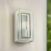 Arcchio udendørs væglampe Ismera, hvid, IP65, glas, E27