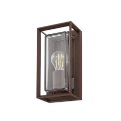 Arcchio udendørs væglampe Ismera, rustfarvet, IP65, glas, E27