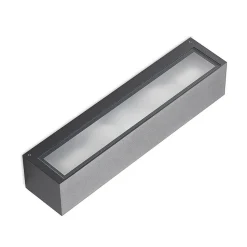 Arcchio udendørs væglampe LengoE27, 38 cm, antracit, E27, IP54