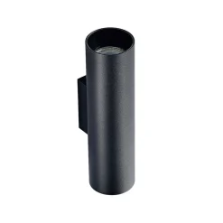 Arcchio væglampe Brinja, sort, metal, op/ned, GU10