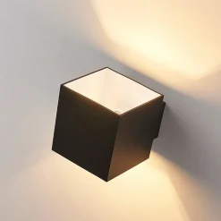 Arcchio væglampe Zuzana, sæt med 2, sort, G9, 10 cm bred