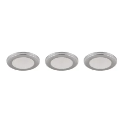 Argus LED-downlight RGBW fjernbet 3er krom