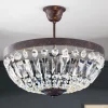 Arila loftlampe, krystalkæder, Ø 40 cm