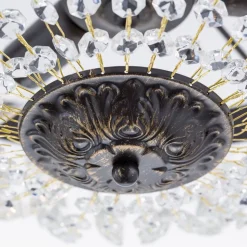 Arila loftlampe, krystalkæder, Ø 40 cm