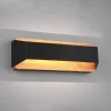 Arino LED-væglampe, sort, bredde 35,2 cm