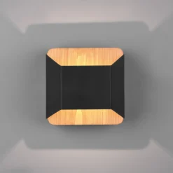 Arino LED-væglampe, sort, bredde 12,2 cm