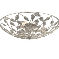 Arion loftlampe, creme/guldpatineret, Ø 63 cm, stål
