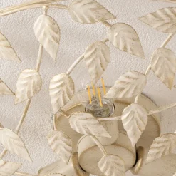 Arion loftlampe, creme/guldpatineret, Ø 63 cm, stål