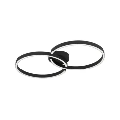 Armandolo LED-loftlampe, sort, længde 67 cm, CCT, RGB