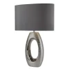 Artisan bordlampe med stofskærm