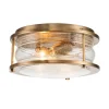 Ashland Bay loftlampe til bad, Ø 30,5 cm, messing