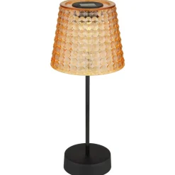 36634-2A solcelle-bordlampe, 2 stk, sort/ravgul