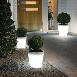 Assisi LED-blomsterpotte, belyst, Ø 28 cm