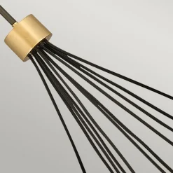 Astrid lysekrone, metallisk bronze, 11 lyskilder
