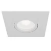Atom indbygningsspot, GU10, hvid, kantet ramme