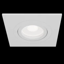 Atom indbygningsspot, GU10, hvid, kantet ramme
