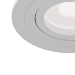 Atom indbygningsspot, GU10, hvid, rund ramme