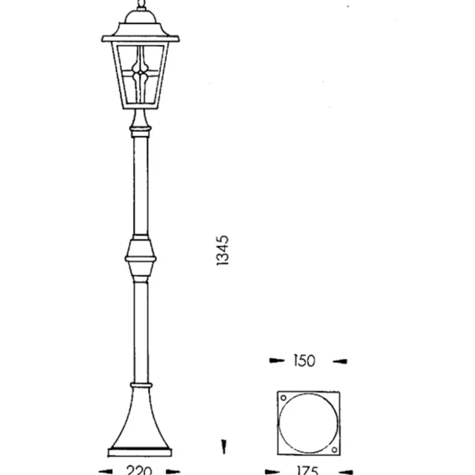 Attraktiv lampemast 772 B