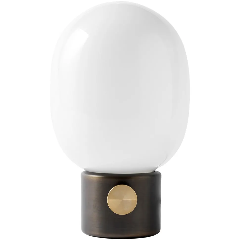 Audo JWDA bordlampe, bruneret messing