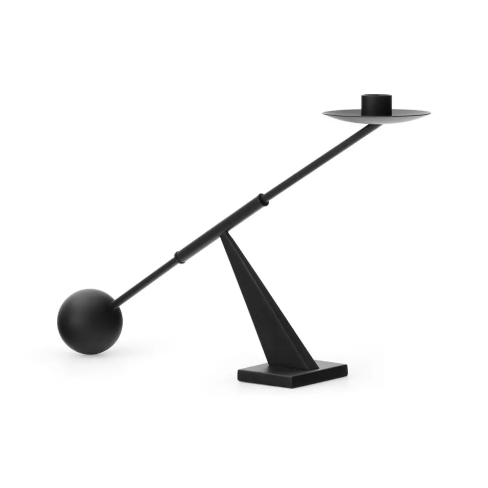 Audo lysestage Interconnect, sort, højde 25,5 cm