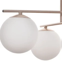 Aurora loftlampe, beige, Ø 50 cm, 4 lyskilder, glas, E14