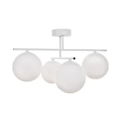 Aurora loftlampe, hvid, Ø 50 cm, 4 lyskilder, glas, E14