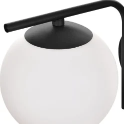Aurora væglampe, sort, glas, 17 cm høj, kugle, E14