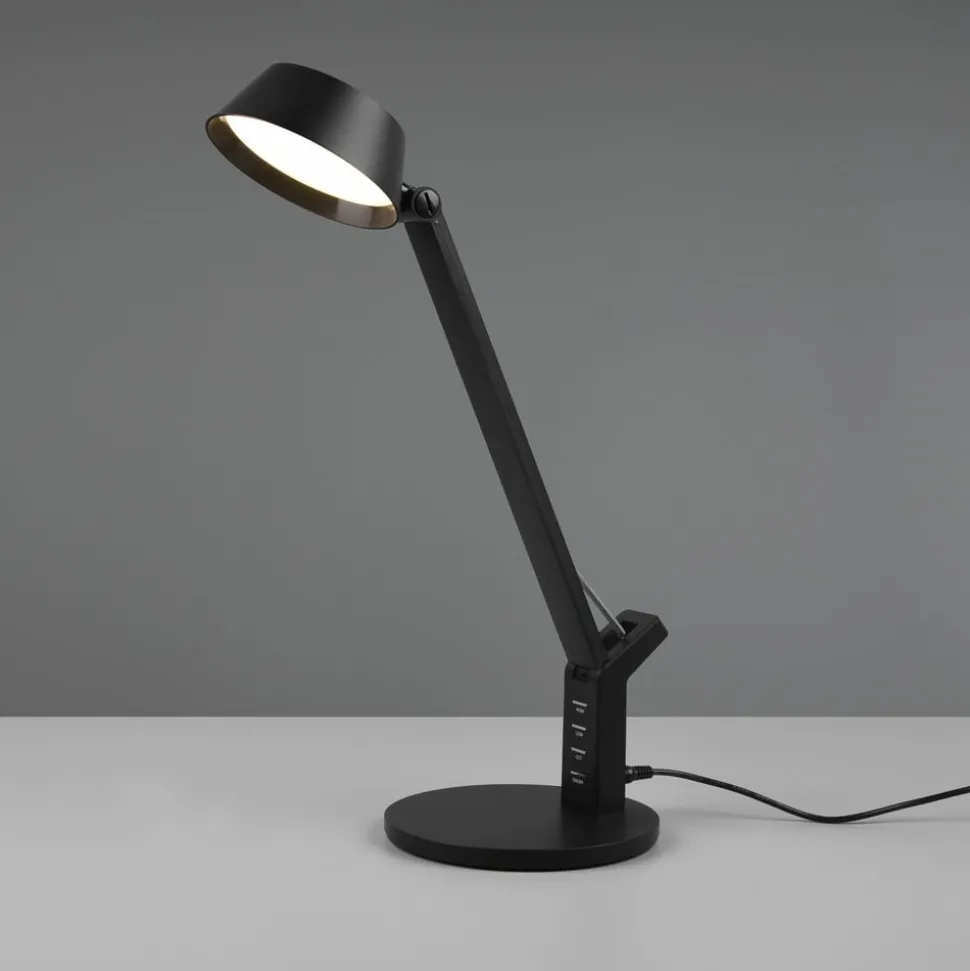 Ava LED-bordlampe med dæmperfunktion, sort