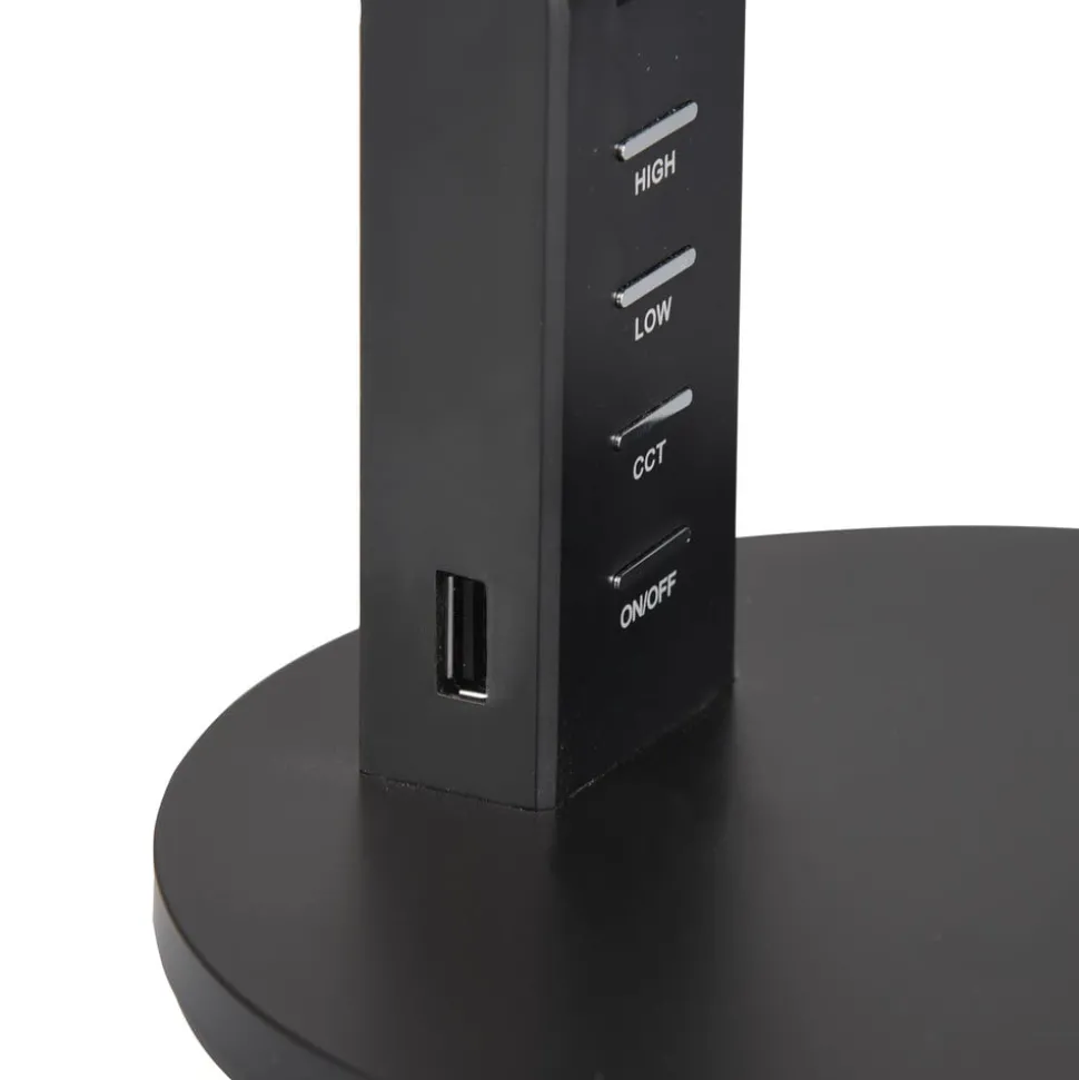 Ava LED-bordlampe med dæmperfunktion, sort
