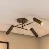 Axion loftlampe, 3 lyskilder, titanfarvet, stål