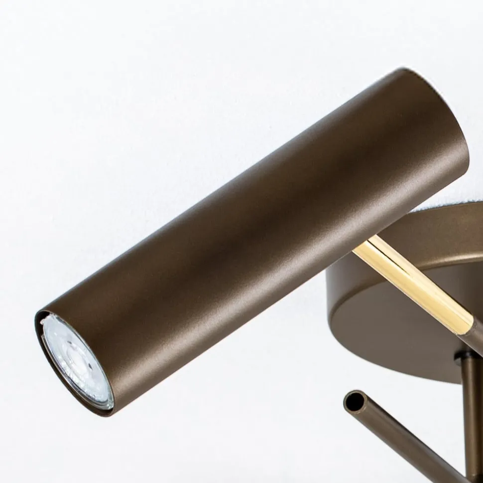 Axion loftlampe, 4 lyskilder, titanfarvet, stål