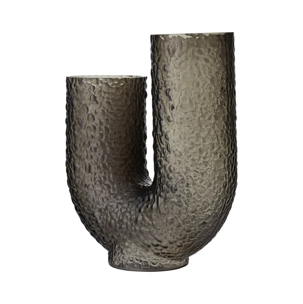 AYTM Arura-vase, sort, højde 40 cm, bredde 34 cm, glas