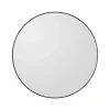 AYTM Circum-spejl, klar/sort, Ø 50 cm, glas, MDF-træ