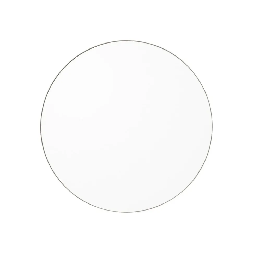 AYTM Circum-spejl, klart/gråbrunt, Ø 70 cm, glas, træ