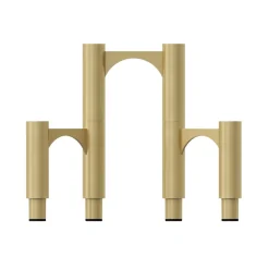 AYTM Compono lysestage, guld, h 12 cm, aluminium, sæt med 3 stk