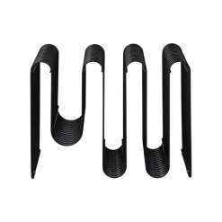 AYTM Curva magasinholder, sort, bredde 40 cm, stål
