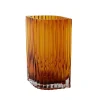 AYTM Folium-vase, højde 25 cm, ravfarvet, glas